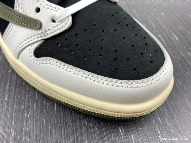 Cheap LUCY Travis DZ4137-106 1 Low Jordan x OG Air WMNS Olive Scott 0709